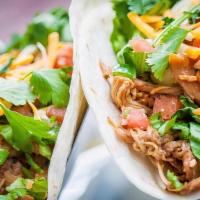 2 Taco'S Jerk · Steak or chicken or beef or gyro with fries.
