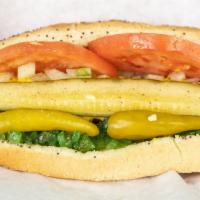 Hot Dog Or Char Dog · The hot dog is steamed and the char dog is char grilled to perfection,  Chicago style includ...