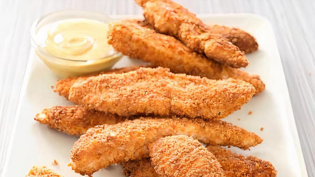 Chicken Tenders (6 Pcs) · 6 Juicy Chicken Tenders with choice of 2 Dipping Sauces