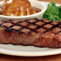 Texas Strip Steak · A.K.A. New York strip.  12 oz.