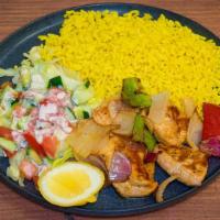 Lemon Chicken Meal · Pieces of marinated chicken breast grilled to perfection with a twist of lemon.