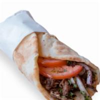 Chicken Kafta Sandwich · Two skewers of ground chicken comes with (garlic sauce, tomato, pickle and red cabagge). Ser...