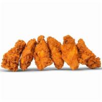 Chicken Wings · Breaded chicken wings smothered with BBQ, hot sauce or sweet chili.