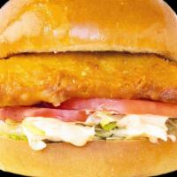 Arctic Cod Burger · Hand battered fried cod, lettuce, tomato, chipotle mayo.