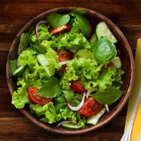 Large Salad With Choice Of Marzetti Dressing · Crisp blend of romaine and iceberg lettuce topped with vegetables and your choice of Columbu...