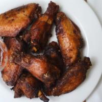 Smoked Bbq Wings · 8 Smoked wings Served dry or wet with choice of sauce.