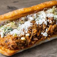 Pulled Pork Sub · Popular: A top-rated menu item. House roasted pork with queso fresco and homemade coleslaw o...