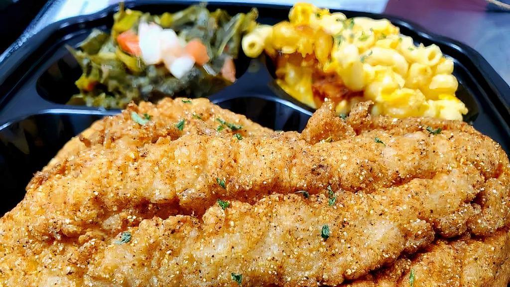 Fried Fish Dinner · Choice of Fish Fillet with 2 SIDES