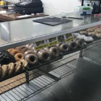 One Donuts · One Doz $20.00 
Mixed donuts ,
Glaze and blueberry 
Chocolate 
 Mini Cinnamon Rolls. Every d...