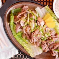 Bulgogi Dinner (Dinner) · Sliced rib eye beef marinated with special Korean sauce stir-fried with vegetable.