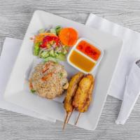 Hawaiian Chicken With Fried Rice · Grilled chicken topped with honey mustard sauce, served with pineapple fried rice and cashew...