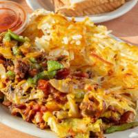 Meat & Cheese Omelette · Your choice of bacon, ham, sausage or beef combined with cheese in a three-egg omelette.

*C...