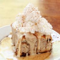 Bread Pudding · With caramel sauce.