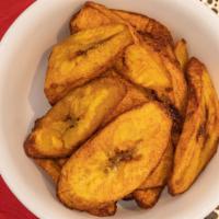 Fried Plantains · Golden and ripen fried plantains is slightly sweet. Serve as a side dish it can be eaten by ...