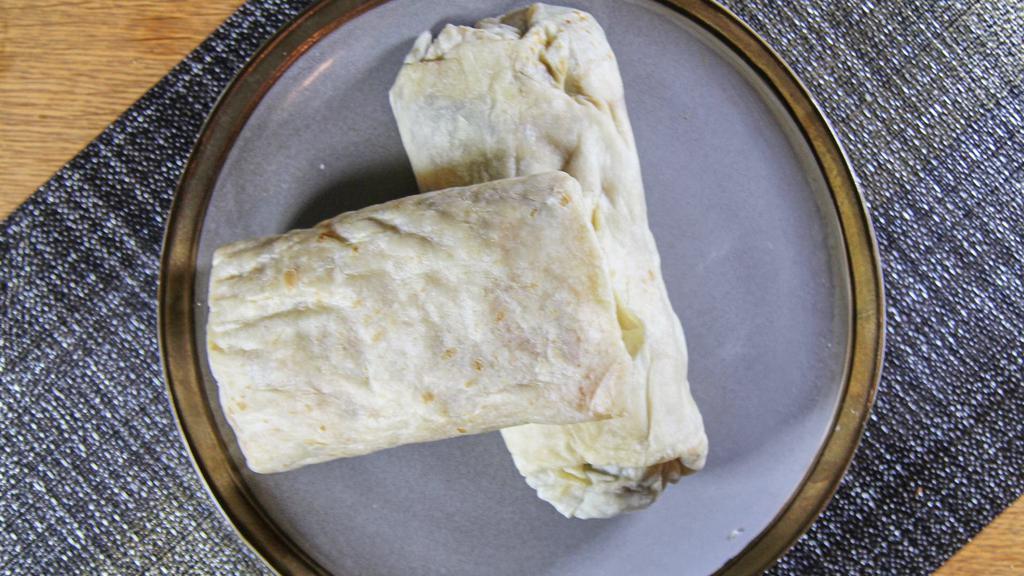 Burritos · Filled with your choice of meat with cheese, beans, lettuce and tomato.