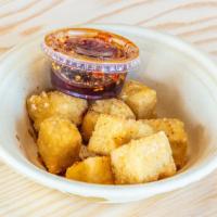 Fried Tofu · Served with sesame soy sauce.