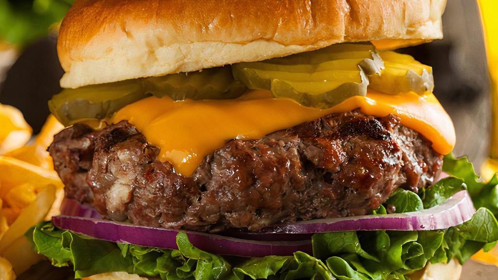 Fatmans Feature Double Burger · Choice of ground beef, ground turkey or grilled chicken cooked to perfection with your choice of cheese.