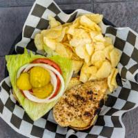 Chicken Sandwich · Juicy chicken breast grilled or breaded, served with lettuce, tomato and onion.