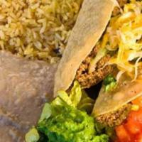 3 Item Combo Dinner · Any 3 items. Enchilada - beef, chicken, or cheese. Taco - beef or chicken & steak, add 1.50 ...