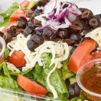 Special Salad · Romaine lettuce, tomato, onion, black olives and mozzarella