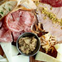 Baller Board · larger selection of meats, cheese and accouterments