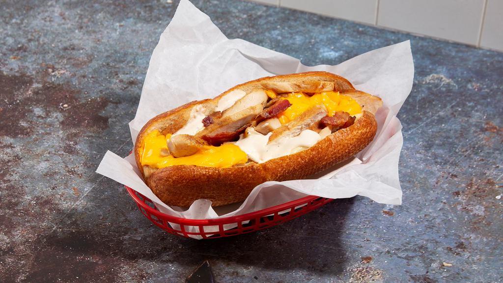 Chicken Bacon Ranch Cheesesteak · Chicken sandwich with bacon, ranch, and your choice of cheese.
