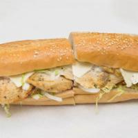 Grilled Chicken Breast · Grilled Chicken Fillet, with Lettuce, Tomatoes, Onions, Swiss American Cheese, Mayo and our ...