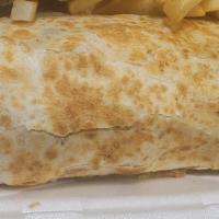 Chicken Burrito W Fries · 