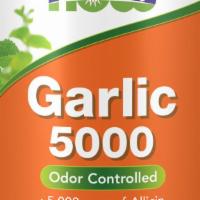 Now: Garlic 5000 90 Tablets · Odor controlled garlic 5000 mcg.