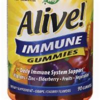 Nature'S Way: Alive! Immune Gummy 90 Gummies · Daily immune system support with vitamins, zinc, elderberry.