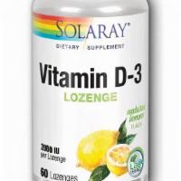 Solaray: Vitamin D3 50 Mcg 60 Lozenges · Vitamin d3 lozenges.