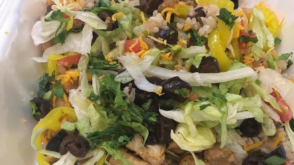 Burrito Bowl · Choose your rice, beans, protein and toppings!