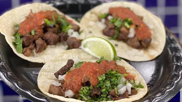 Street Tacos - 3 · Comes with corn or flour tortilla, choice of meat, chopped white onion, cilantro and choice of salsa.