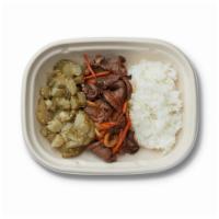 Kid'S Plate · (GF) Kid's Plate comes with choice of Soy Ginger Beef, Soy Ginger Chicken or Mushroom. Inclu...