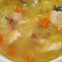 Chicken Rice  Soup · 