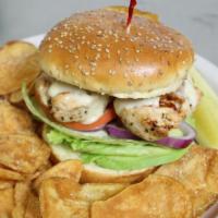 Southwest Chicken · Bacon, lettuce, tomato, onion, avocado, pepper jack cheese and chipotle mayo.