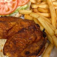 Blackened Chicken · Grilled chicken with Cajun spices.