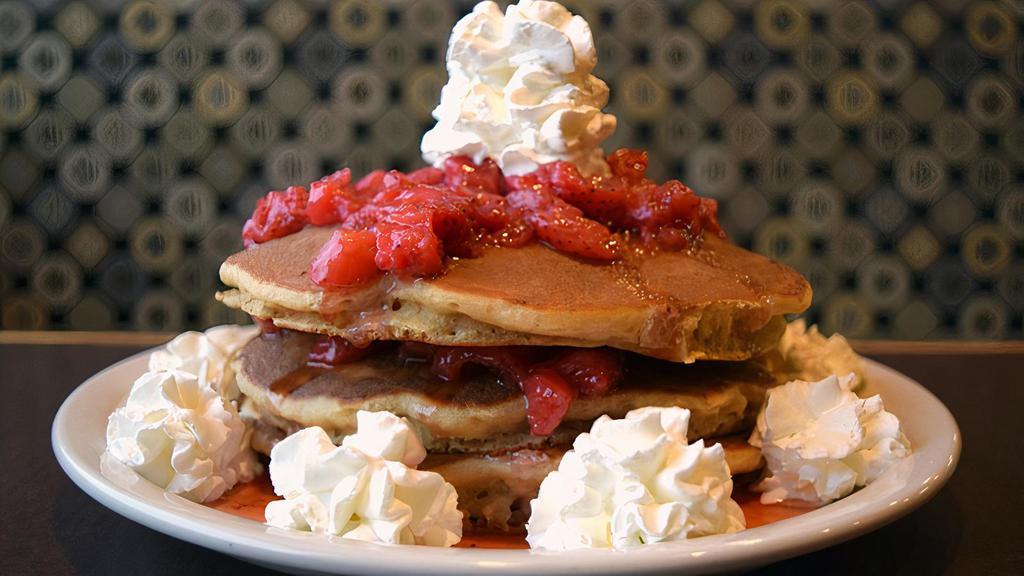 Trail Mix Pancakes · Chocolate chips, cranberries and crunchy pecan mixture.