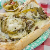 Chee-Zee Beef · Our Italian beef topped with mozzarella.