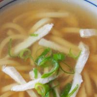Chicken Noodles Soup · Soup that is made with chicken broth noodles and vegetables.