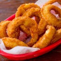 Onion Rings · Battered, deep fried onion rings.