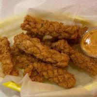 Fried Calamari Basket · Comes with the side of cajun fries