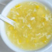 Egg Drop Soup · With saltine crackers.
