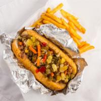 Italian Beef · With a Choice of Hot or Mild Giardiniera Peppers.