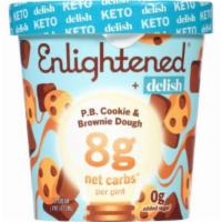 Enlightened Peanut Butter Cookie Brownie Ice Cream (1 Pint) · Vanilla ice cream with chunks of peanut butter cookie dough and brownie dough, plus chocolat...