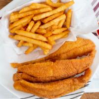 Catfish Fillet Dinner · 3 pieces.