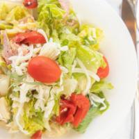 Large Italian Salad · Romaine Lettuce / Salami / Artichoke Hearts / Mozzarella / Green Olives / Roasted Red Pepper...