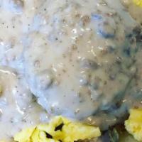 Breakfast Bowl · Biscuit, meat, potatoes, cheddar.

Consuming raw or undercooked meats, poultry, seafood, she...