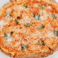 9 Classico* · red sauce, fresh mozzarella, shredded mozzarella, basil, grana padano