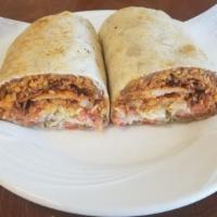 Burrito · Stuffed with rice, beans, cheese, lettuce, sour cream & choice of meat.